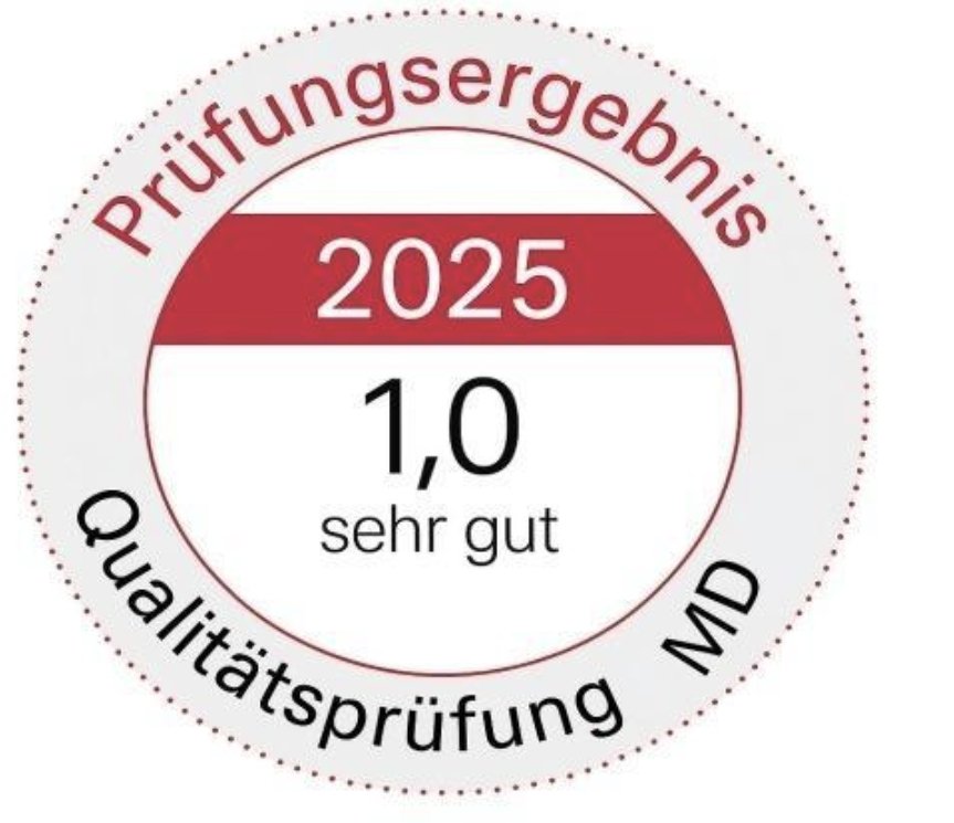 MD Prüfungsergebnis Logo Note 1,0